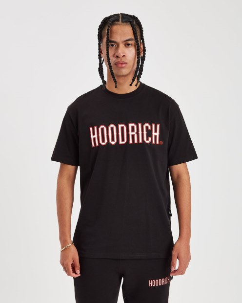 Camiseta Negra/blanca/lychee Hoodrich Og Crush V2