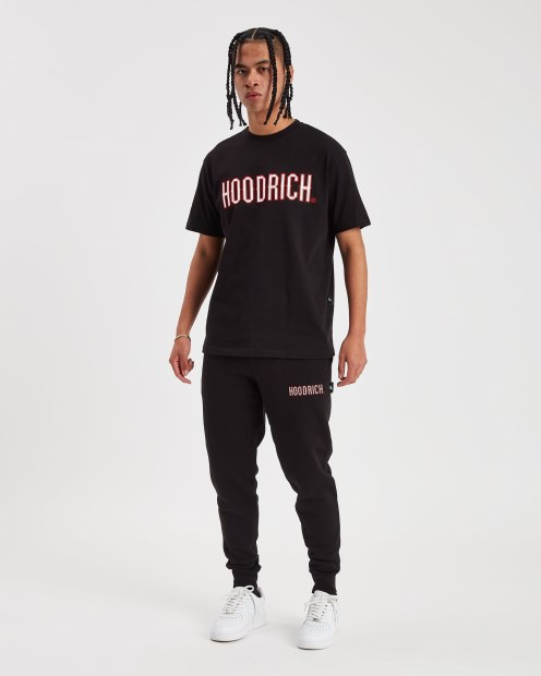 Camiseta Negra/blanca/lychee Hoodrich Og Crush V2