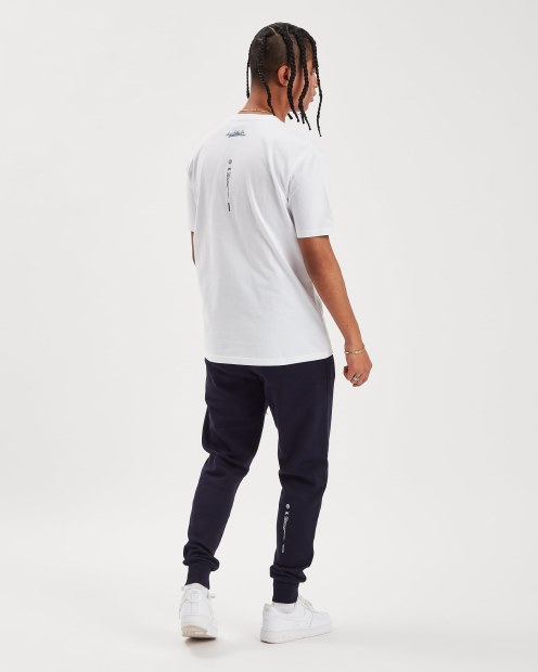 Camiseta Blanca/azul Celeste/negra Og Ink Hoodrich