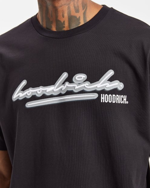 Camiseta Og Ink Hoodrich Negro/blanco/reflectante