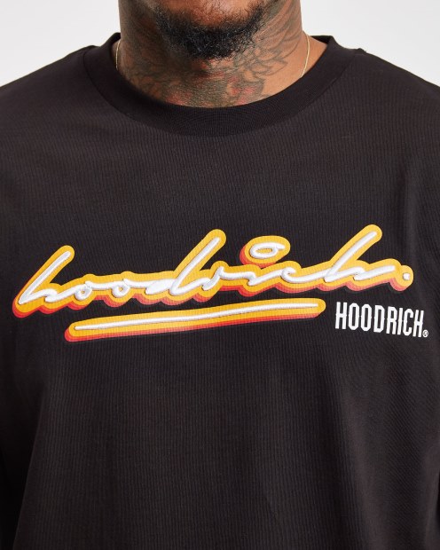 Camiseta Og Ink Negra/blanca/amarilla Hoodrich