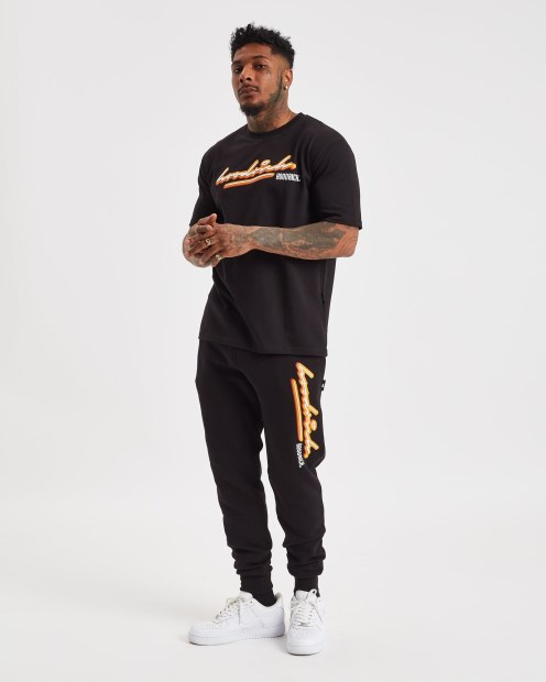 Camiseta Og Ink Negra/blanca/amarilla Hoodrich