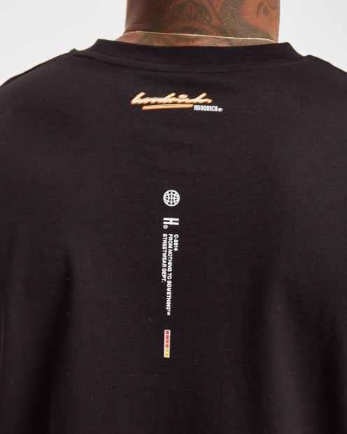 Camiseta Og Ink Negra/blanca/amarilla Hoodrich