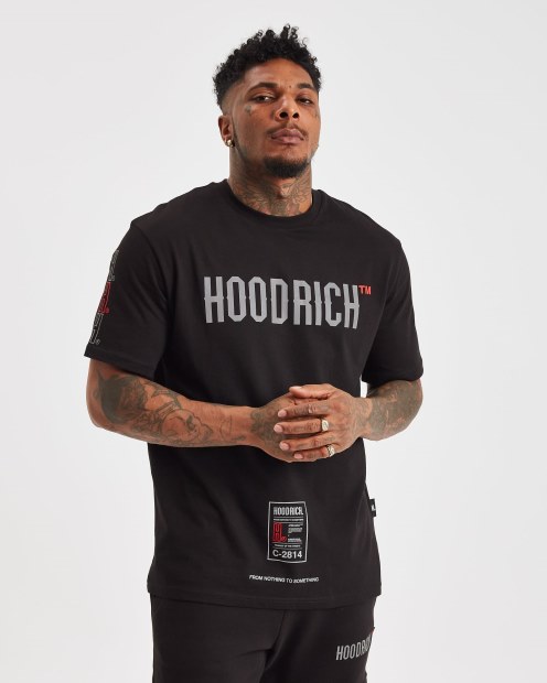 Camiseta Negra/reflectante Og Akira V6 Hoodrich