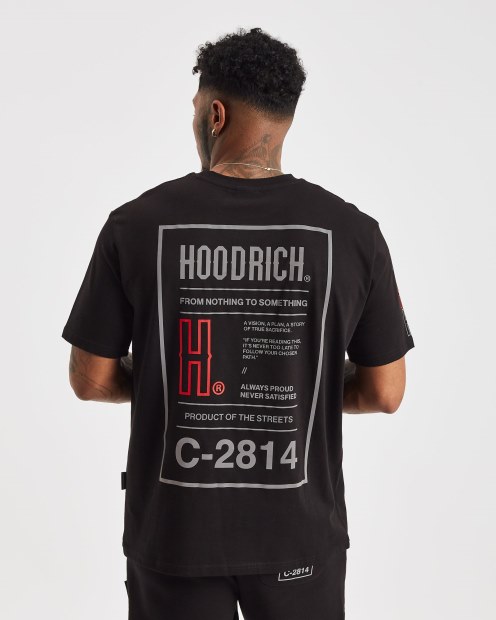 Camiseta Negra/reflectante Og Akira V6 Hoodrich