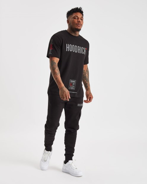 Camiseta Negra/reflectante Og Akira V6 Hoodrich