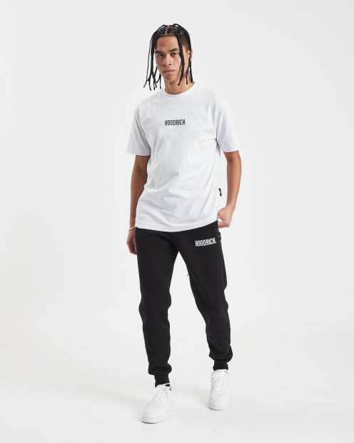 Camiseta Hoodrich Blanca/negra Con Logo Og Core