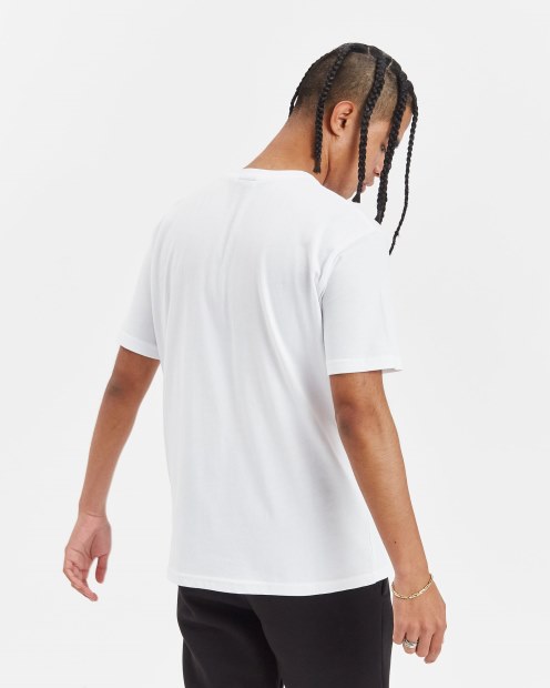 Camiseta Blanca/negra/amarilla Hoodrich Og Paisley