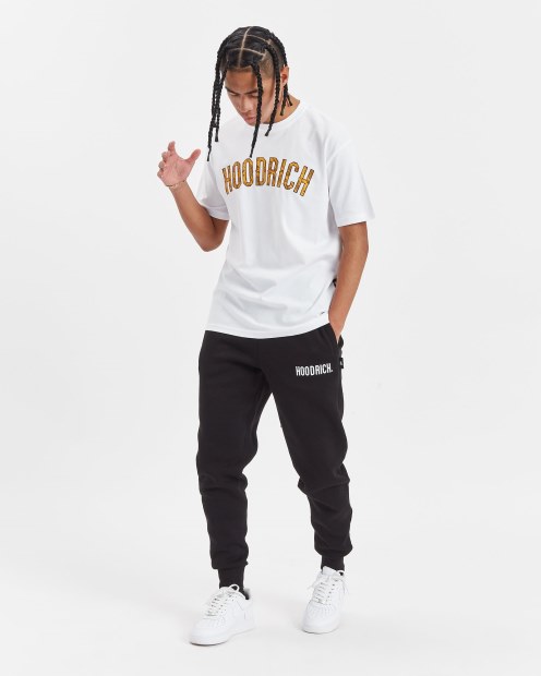Camiseta Blanca/negra/amarilla Hoodrich Og Paisley