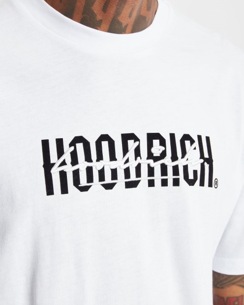 Camiseta Hoodrich Og Stack Blanco/negro