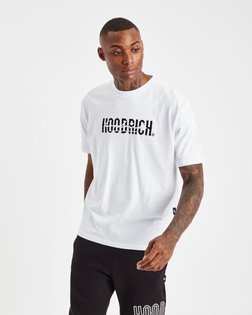 Camiseta Hoodrich Og Stack Blanco/negro