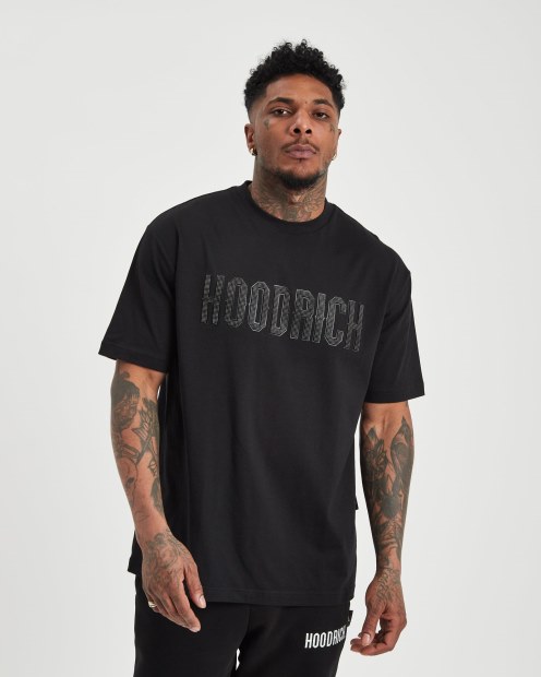 Camiseta Negra/blanca Og Spike Hoodrich