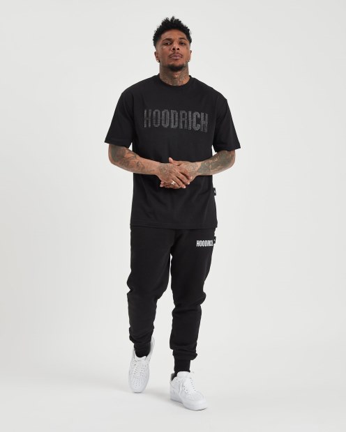 Camiseta Negra/blanca Og Spike Hoodrich