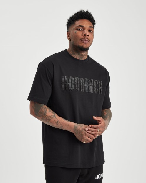 Camiseta Negra/blanca Og Spike Hoodrich