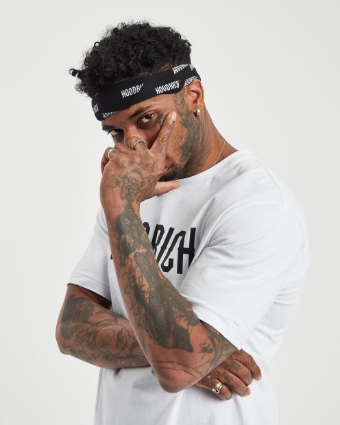 Og Repro Bandana Hoodrich Negro/blanco/rojo