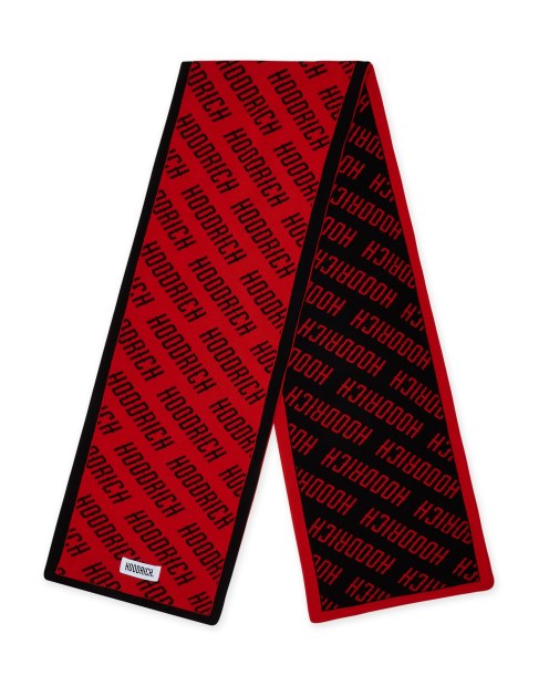 Bufanda Roja/negra/blanca Hoodrich Og Logo