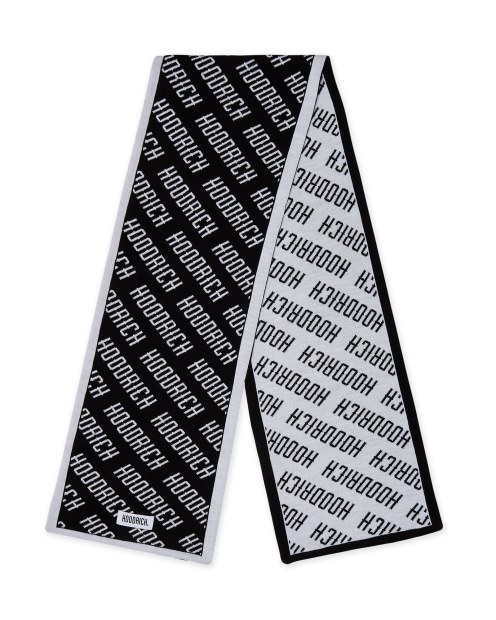 Bufanda Reversible Negra/blanca Con Logo Og Hoodrich