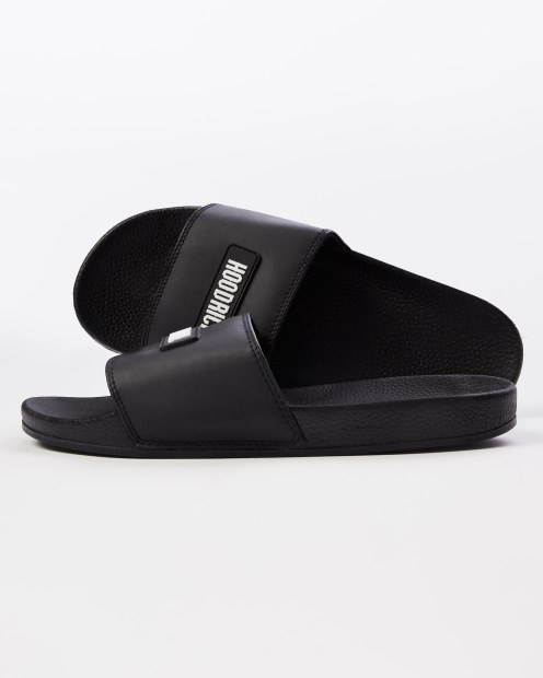 Deslizadores De Insignia OG Core Negros/blancos De Hoodrich