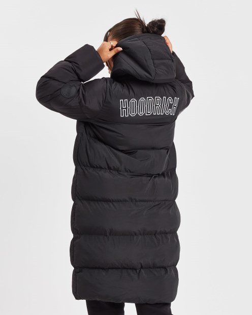Chaqueta Larga Negra/blanca Og Sia Hoodrich