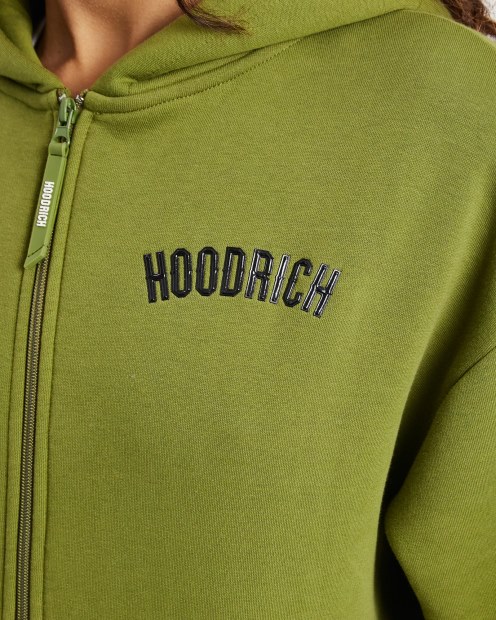 Hoodrich Og Luna Sudadera Con Cremallera Completa Verde Oliva/negro