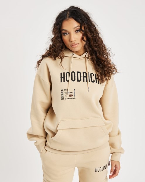 Sudadera Con Capucha Crema Irlandesa/negra/morena Hoodrich Og Frenzy