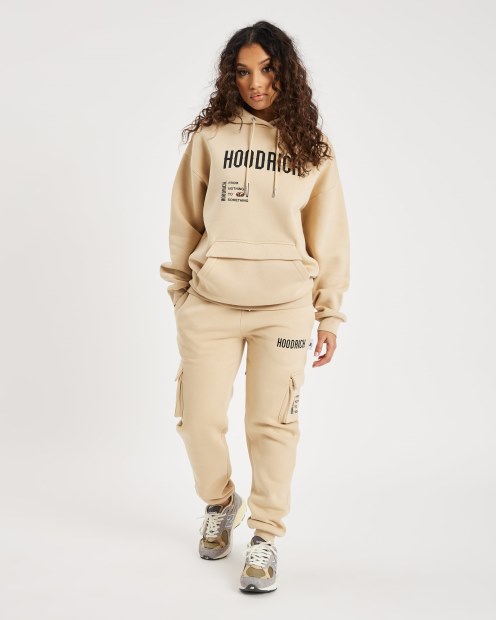 Sudadera Con Capucha Crema Irlandesa/negra/morena Hoodrich Og Frenzy
