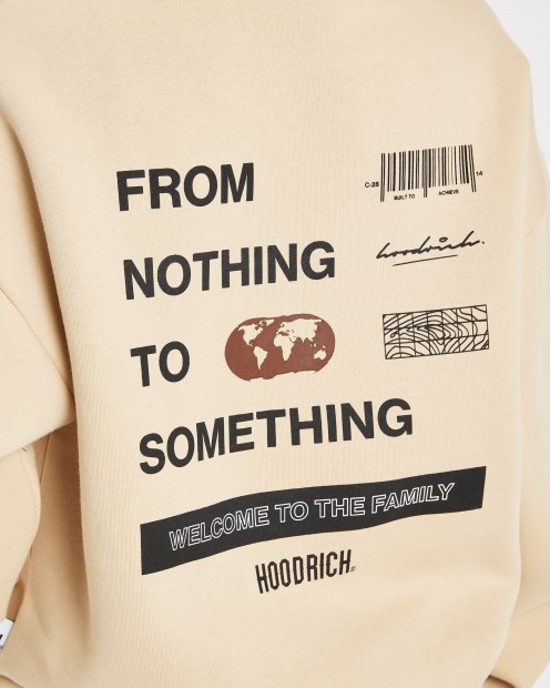 Sudadera Con Capucha Crema Irlandesa/negra/morena Hoodrich Og Frenzy