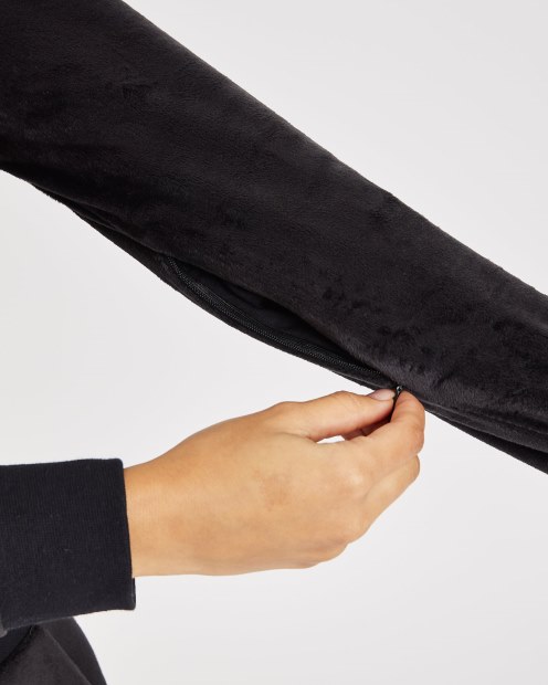 Sudadera Corta Con Capucha Og Stage Velour Hoodrich Negro/blanco/lychee