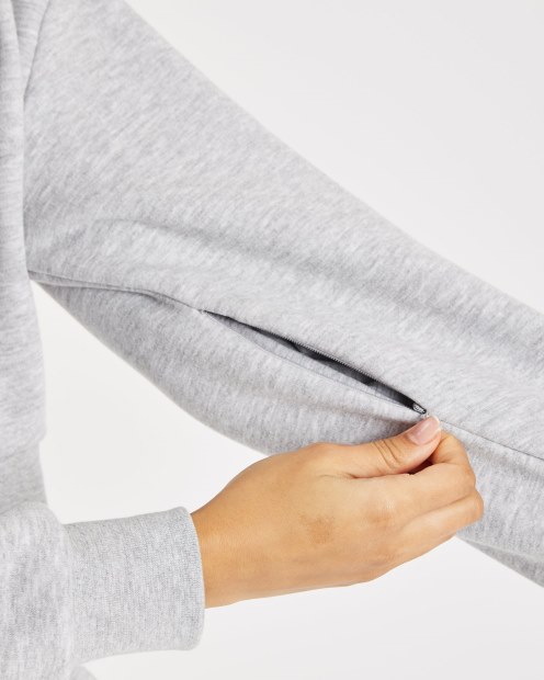 Sudadera Corta Con Capucha Og Kraze Gris Jaspeado/gris (reposición) Hoodrich