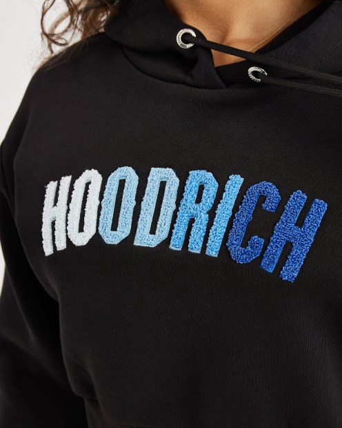 Sudadera Con Capucha Corta Negra/azul (reposición) Hoodrich Og Kraze
