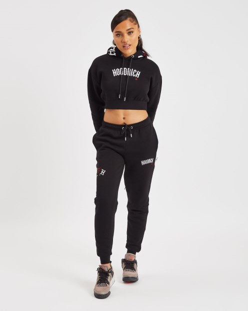 Sudadera Corta Con Capucha Og Calor Hoodrich Negro/blanco/rojo