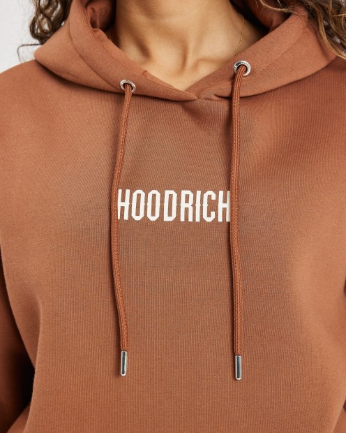 Sudadera Con Capucha Og Storm Con Logo Pequeño Marrón/crema Hoodrich