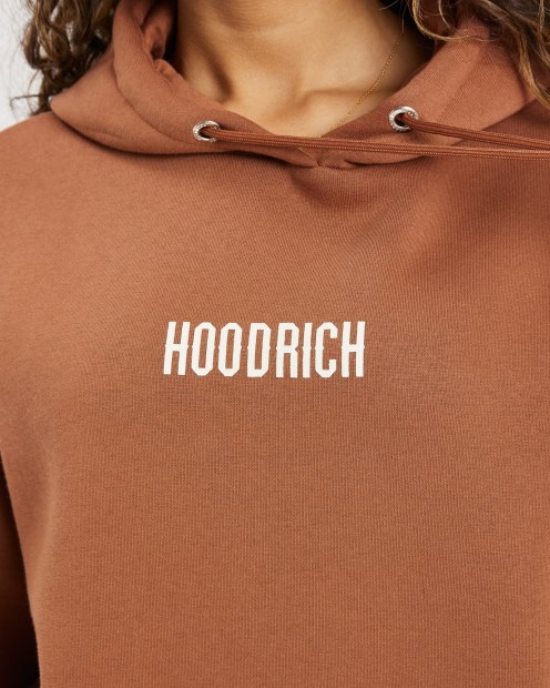 Sudadera Con Capucha Og Storm Con Logo Pequeño Marrón/crema Hoodrich