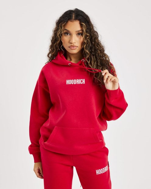 Sudadera Con Capucha Y Logo Pequeño De Hoodrich Lychee/white Og Storm