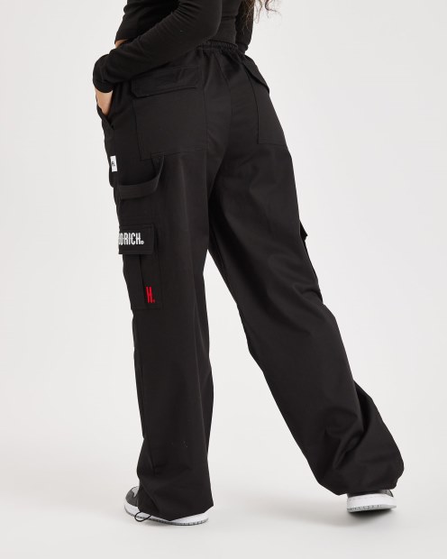 Pantalón Cargo Og Combat Negro/blanco Hoodrich