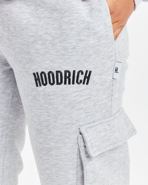 Joggers Og Luna Cargo Con Capuchagris Jaspeado/negro (reposición)