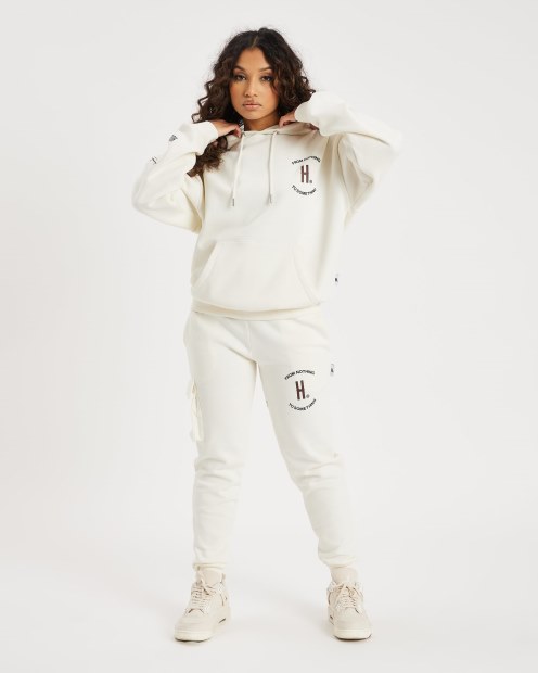 Joggers Egret/black/brunette Og Fetch Cargo Hoodrich
