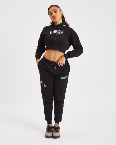 Joggers Rich Og Calor Con Capucha Negra/blanca/roja