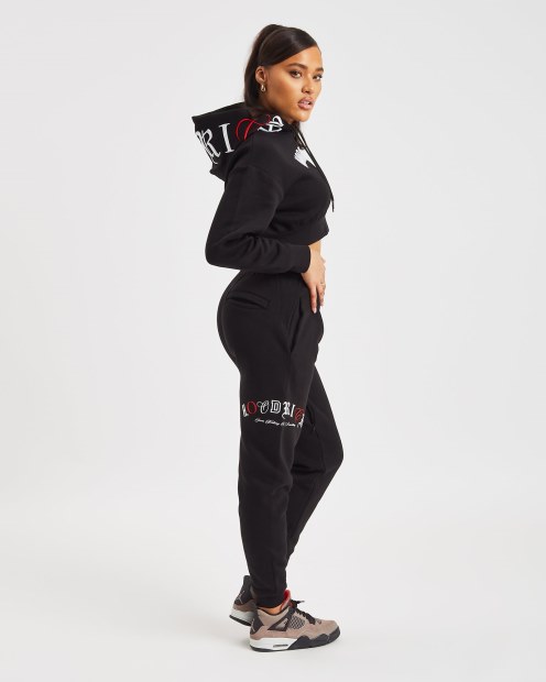 Joggers Rich Og Calor Con Capucha Negra/blanca/roja