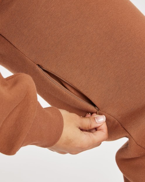 Marrón/crema Og Storm Joggers Con Logo Pequeño Hoodrich