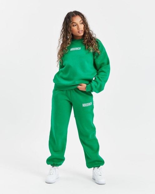 Sudadera Hoodrich Og Storm Con Logo Pequeño Verde/blanco