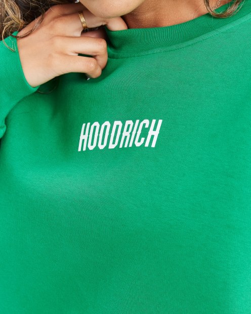 Sudadera Hoodrich Og Storm Con Logo Pequeño Verde/blanco