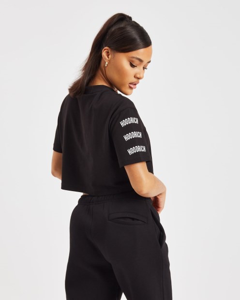Hoodrich Camiseta Corta Negra/blanca/rosa Og Brisa