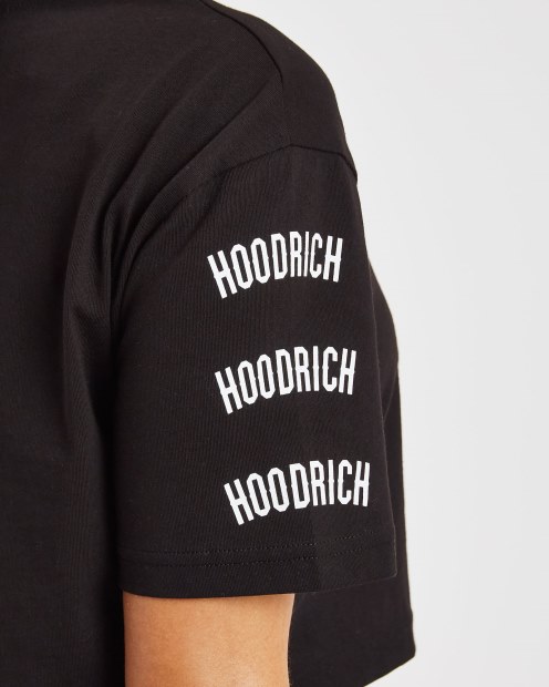 Hoodrich Camiseta Corta Negra/blanca/rosa Og Brisa