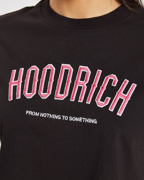 Hoodrich Camiseta Corta Negra/blanca/rosa Og Brisa