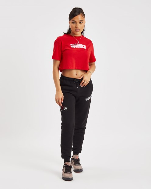 Camiseta Corta Roja/blanca/negra Hoodrich Og Calor