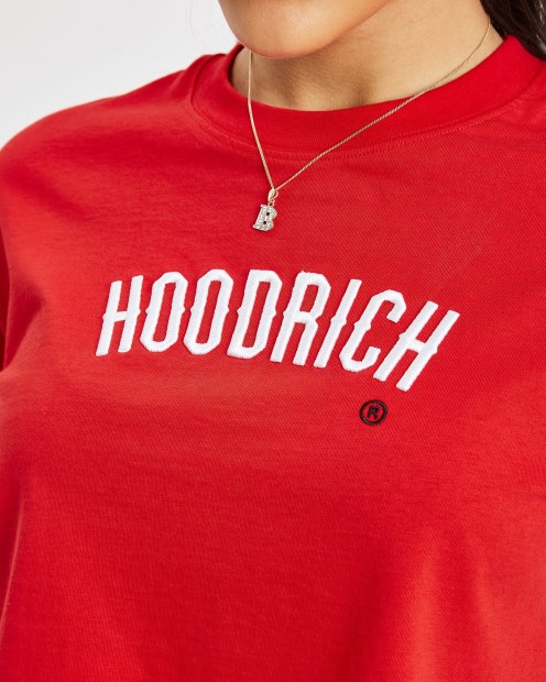 Camiseta Corta Roja/blanca/negra Hoodrich Og Calor