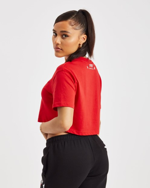 Camiseta Corta Roja/blanca/negra Hoodrich Og Calor