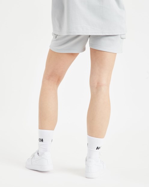 Pantalones Cortos Og Frenzy Cargo Oyster/blanco/violeta Hoodrich