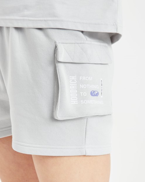 Pantalones Cortos Og Frenzy Cargo Oyster/blanco/violeta Hoodrich
